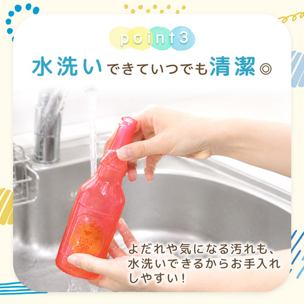 MILASIC 犬用おもちゃ ボトル型 ボール入り レッド Sサイズ TN-DGBTY-RD-S