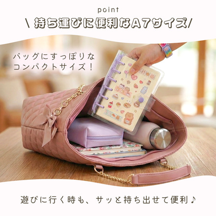 MILASIC クリア シール手帳 2個セット ピンク TN-STCBD-PK