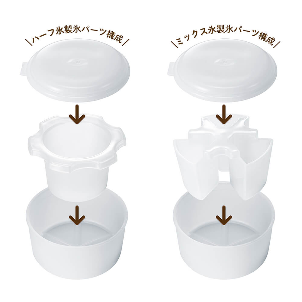 Toffy コンパクト電動ふわふわかき氷器 K-IS16-MW ミルキーホワイト