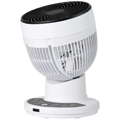 サーキュレーター DCモーター搭載 (省エネタイプ) 自動首振り機能あり 18畳 リモコン付き ホワイト シィーネット CCDS313WH