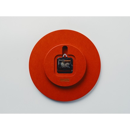 kino CLOCK（掛け時計）ーMDF アッシュ（赤）
