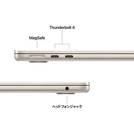 Apple 13インチMacBook Air: 10コアCPUと10コアGPUを搭載したApple M5チップ, 16GB, 1TB SSD - スターライト