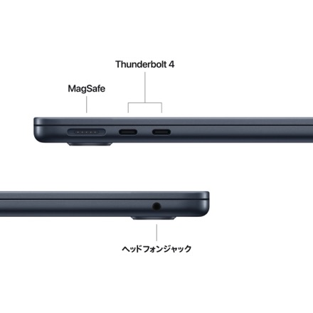 Apple 13インチMacBook Air: 10コアCPUと10コアGPUを搭載したApple M5チップ, 24GB, 1TB SSD - ミッドナイト