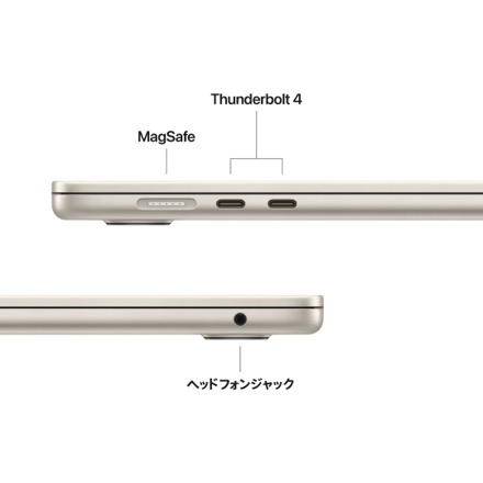 Apple 15インチMacBook Air: 10コアCPUと10コアGPUを搭載したApple M5チップ, 16GB, 512GB SSD - スターライト