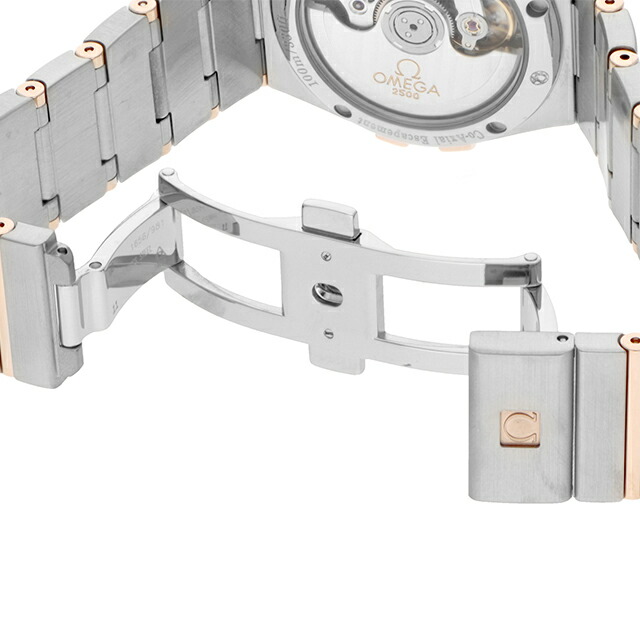 オメガ コンステレーション 35mm 自動巻き 腕時計 メンズ ダイヤモンド OMEGA 123.25.35.20.52.001 アナログ シルバー レッドゴールド 赤 スイス製 高級 ブランド おしゃれ 防水 プレゼント 男性 実用的