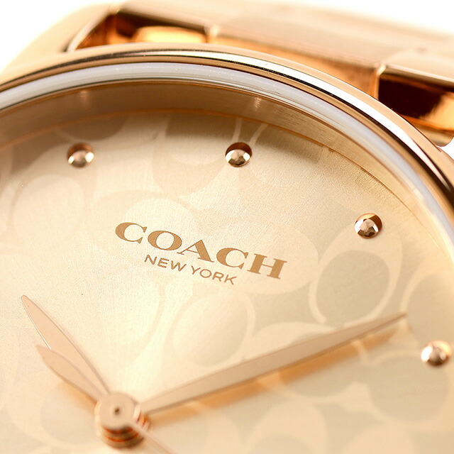 コーチ グランド クォーツ 電池式 腕時計 ブランド レディース COACH 14503407 アナログ ピンクゴールド おしゃれ 防水 軽い 華奢 かわいい プレゼント 女性 実用的