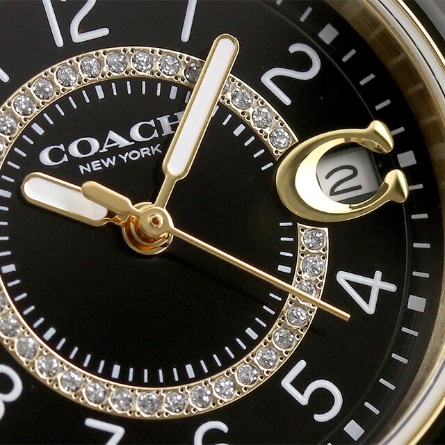 コーチ セラミック プレストン クオーツ 腕時計 レディース COACH 14503461アナログ ブラック 黒 ブランド おしゃれ 防水 軽い 華奢 かわいい プレゼント 女性 実用的