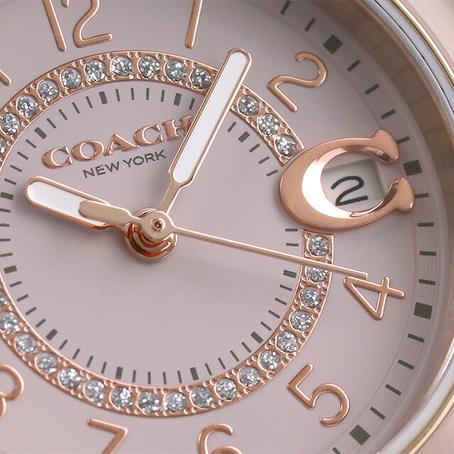 コーチ セラミック プレストン クオーツ 腕時計 レディース COACH 14503463 アナログ ピンク ブランド おしゃれ 防水 軽い 華奢 かわいい プレゼント 女性 実用的