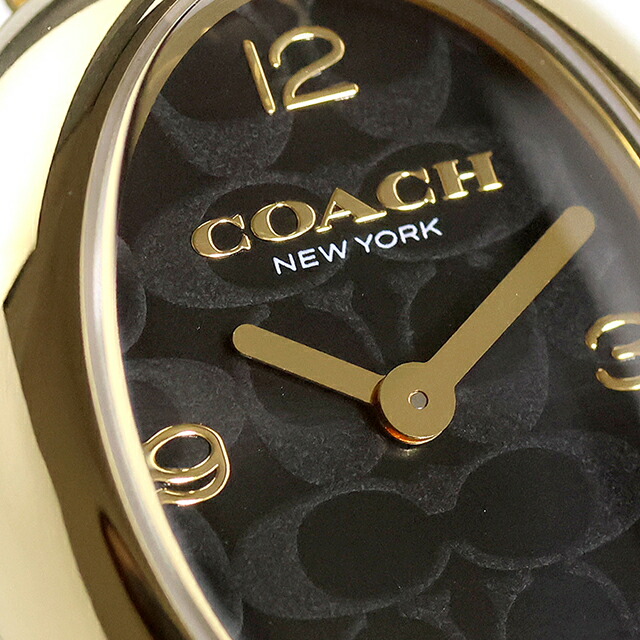 コーチ サミー クォーツ 電池式 腕時計 ブランド レディース COACH 14504571 アナログ ブラック ゴールド 黒 おしゃれ 防水 軽い 華奢 かわいい プレゼント 女性 実用的