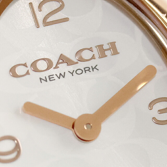 コーチ サミー クォーツ 電池式 腕時計 ブランド レディース COACH 14504572 アナログ ホワイト ピンクゴールド 白 おしゃれ 防水 軽い 華奢 かわいい プレゼント 女性 実用的