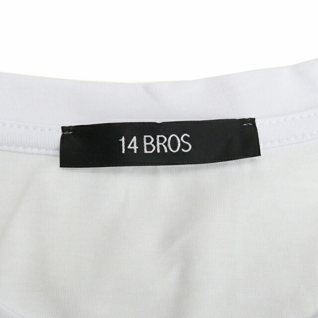 フォーティーンブロ Tシャツ メンズ 14BROS コットン100% イタリア 12679A3062B16 BIANCO ホワイト系 ファッション 選べるモデル プレゼント 実用的