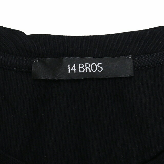 フォーティーンブロ Tシャツ メンズ 14BROS コットン100% イタリア 12679A3062B16 NERO ブラック ファッション 選べるモデル プレゼント 実用的