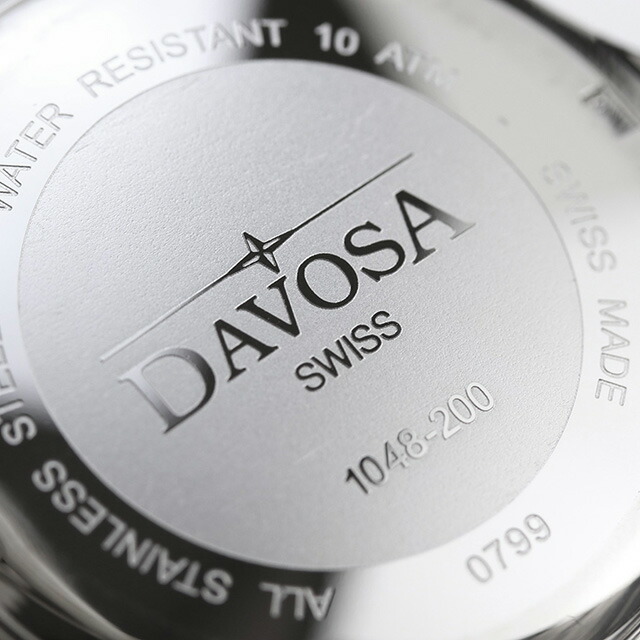 ダボサ テルノス シックスティズ バーガンディ 自動巻き 腕時計 メンズ DAVOSA 161.525.60 アナログ ブラック 黒 スイス製 ブランド おしゃれ 防水 プレゼント 男性 実用的