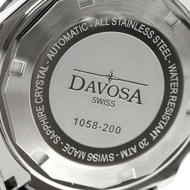 ダボサ テルノス ミディアム 自動巻き 腕時計 メンズ レディース DAVOSA 166.195.40 アナログ ブルー スイス製 ブランド おしゃれ 防水 プレゼント 実用的