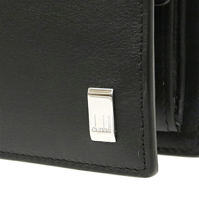 ダンヒル 二つ折り財布 コンパクト メンズ dunhill Sidecar 革 レザー 小銭入れあり 19F2F32AT001R ブラック ウォレット ブランド 高級 おしゃれ プレゼント 実用的