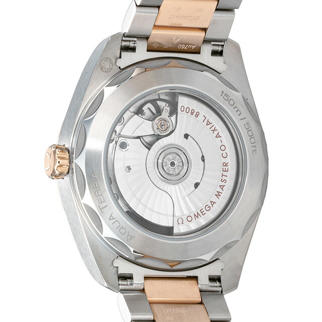 オメガ シーマスター アクアテラ 150M 38mm 自動巻き 腕時計 レディース ダイヤモンド OMEGA 220.20.38.20.56.002 アナログ グレー シルバー ゴールド スイス製 高級 ブランド おしゃれ 防水 プレゼント 女性 実用的