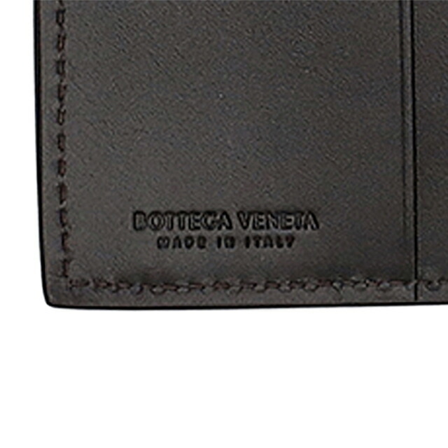 ボッテガ・ヴェネタ 二つ折り財布 二折財布 メンズ ブランド BOTTEGA VENETA 222338-V47W1 2006 ダークブラウン ウォレット 高級 おしゃれ プレゼント 実用的