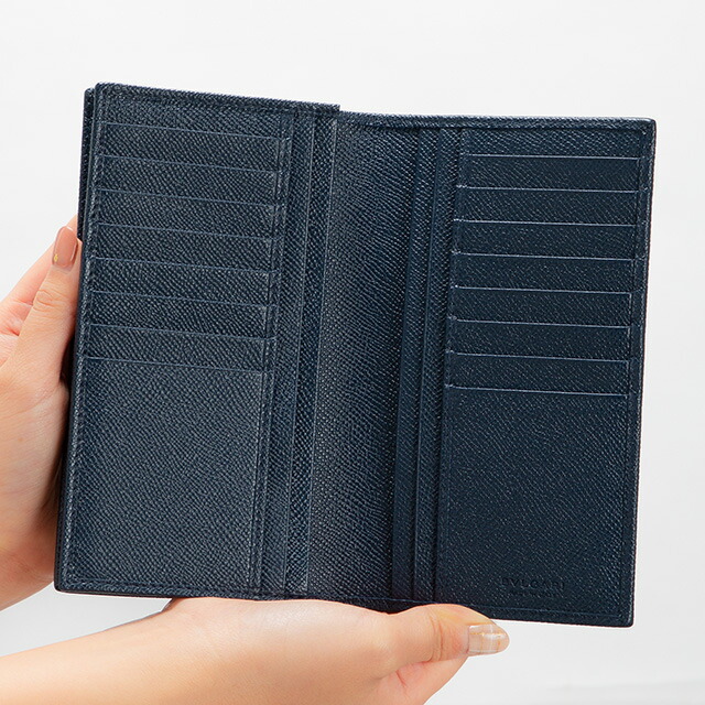 ブルガリ 長財布 メンズ ブランド BVLGARI 283811 ネイビー ウォレット 高級 おしゃれ プレゼント 実用的