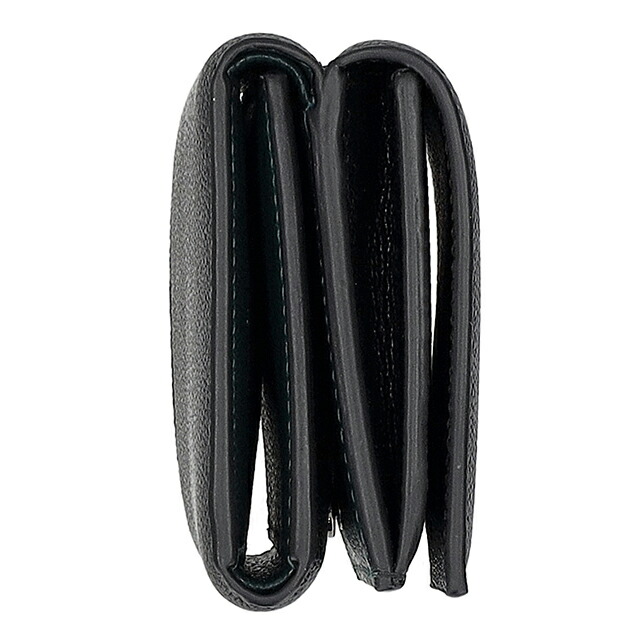 ブルガリ 三つ折り財布 三折財布 レディース ブランド BVLGARI 291681 BLK ブラック/グリーン