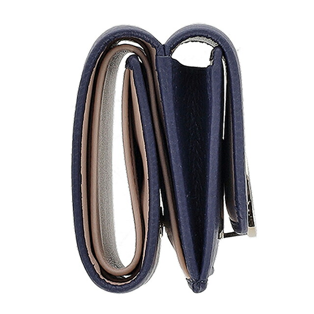 ブルガリ 三つ折り財布 三折財布 レディース ブランド BVLGARI 292966 BLBER ネイビー/ライトピンク