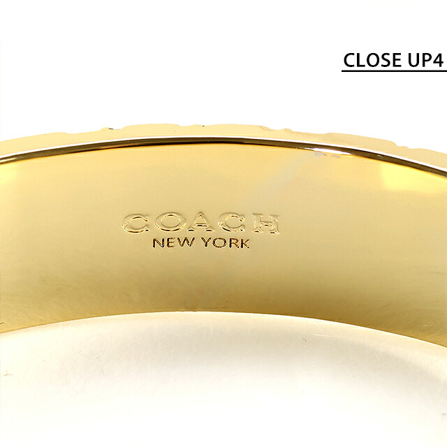 コーチ バングル レディース COACH ロゴ 341902GLD230 ゴールド アクセサリー 腕輪 ジュエリー ブランド 高級 おしゃれ プレゼント 女性 実用的 かわいい
