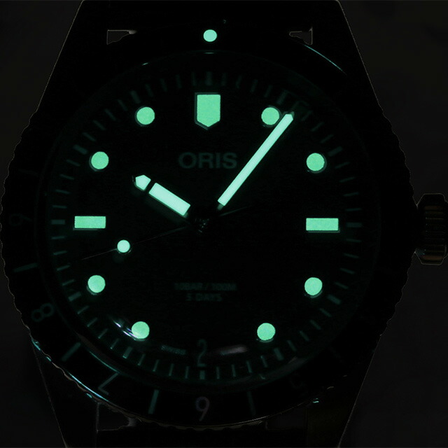 オリス ダイバーズ 65 12H 腕時計 メンズ 40mm 自動巻き 革ベルト ORIS 01 400 7772 4054-07 5 20 82 アナログ ブラック 黒 スイス製 高級 ブランド おしゃれ 防水 プレゼント 男性 実用的