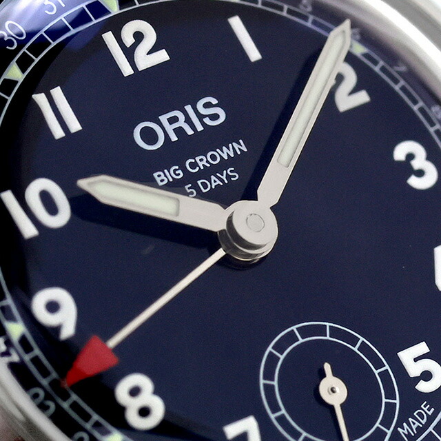 オリス ビッククラウン ポインターデイト 38mm 自動巻き 腕時計 ブランド メンズ レディース ORIS 01 403 7776 4065-07 8 19 06 アナログ ネイビー スイス製 高級 おしゃれ 防水 プレゼント 実用的