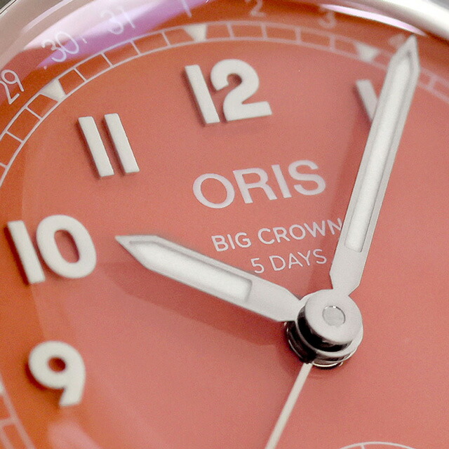 オリス ビッククラウン ポインターデイト 自動巻き 腕時計 ブランド メンズ ORIS 01 403 7799 4068-07 8 20 06 アナログ レッド 赤 スイス製 高級 おしゃれ 防水 プレゼント 男性 実用的