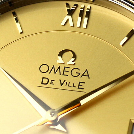オメガ デビル プレステージ 36.8mm 自動巻き K18 クロノメーター 424.20.37.20.08.001 OMEGA メンズ 腕時計 スイス製 シャンパーニュ イエローゴールド 新品 高級 ブランド おしゃれ 防水 プレゼント 男性 実用的