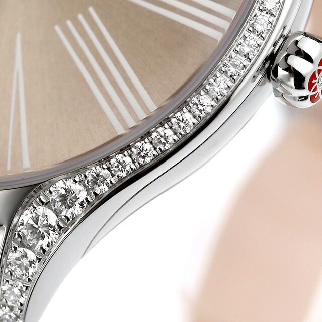 オメガ デビル 39mm クオーツ 腕時計 レディース ダイヤモンド OMEGA 428.18.39.60.13.001 アナログ グレー トープブラウン スイス製 高級 ブランド おしゃれ 防水 軽い 華奢 プレゼント 女性 実用的