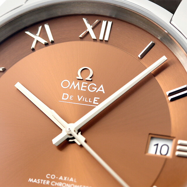 オメガ デビル アワービジョン 41mm 自動巻き 腕時計 メンズ 革ベルト OMEGA 433.13.41.21.10.001 アナログ ブラウン ダークブラウン スイス製 高級 ブランド おしゃれ 防水 プレゼント 男性 実用的