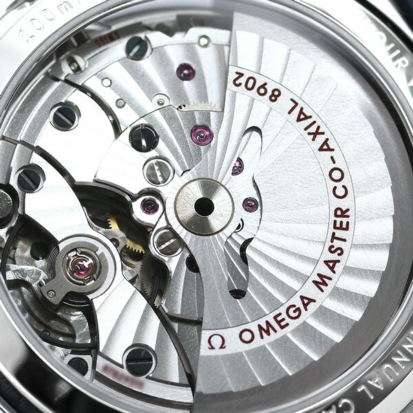 オメガ デビル アワービジョン コーアクシャル マスタークロノメーター アニュアルカレンダー 41mm 自動巻き 腕時計 433.33.41.22.03.001 OMEGA ブルー 高級 ブランド おしゃれ 防水 プレゼント 男性 実用的