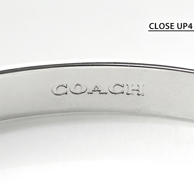 コーチ バングル レディース COACH ロゴ 455892 RHO 030 シルバー アクセサリー 腕輪 ジュエリー ブランド 高級 おしゃれ プレゼント 女性 実用的 かわいい