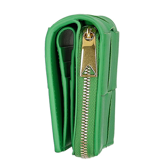 ボッテガ・ヴェネタ 二つ折り財布 二折財布 レディース ブランド BOTTEGA VENETA Italy 750253-V3UO1 3722 グリーン