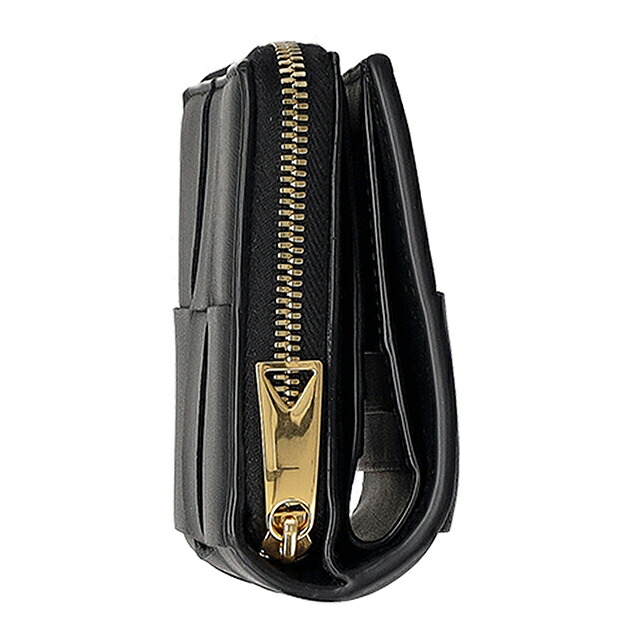 ボッテガ・ヴェネタ 二つ折り財布 二折財布 レディース ブランド BOTTEGA VENETA Italy 750253-V3UO1 8425 ブラック