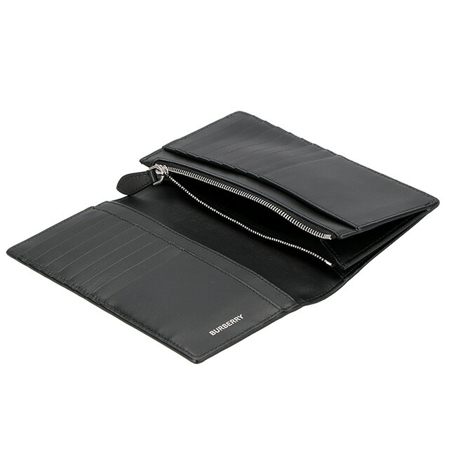 バ－バリ－ 長財布 メンズ BURBERRY チェック 8069819 ベージュ ブラック ウォレット ブランド 高級 おしゃれ プレゼント 実用的