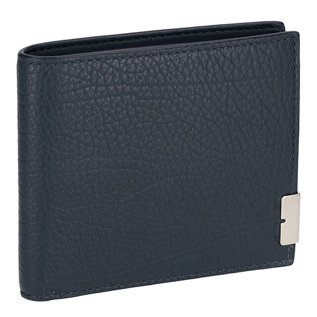 バ－バリ－ 二つ折り財布 メンズ BURBERRY 8089532 ネイビー ウォレット ブランド 高級 おしゃれ プレゼント 実用的