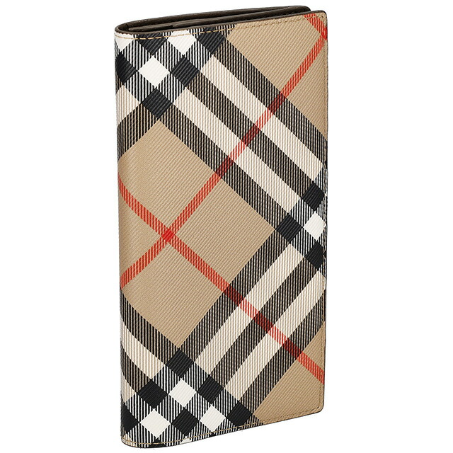 バ－バリ－ 長財布 メンズ BURBERRY チェック 8091921 ベージュ ウォレット ブランド 高級 おしゃれ プレゼント 実用的