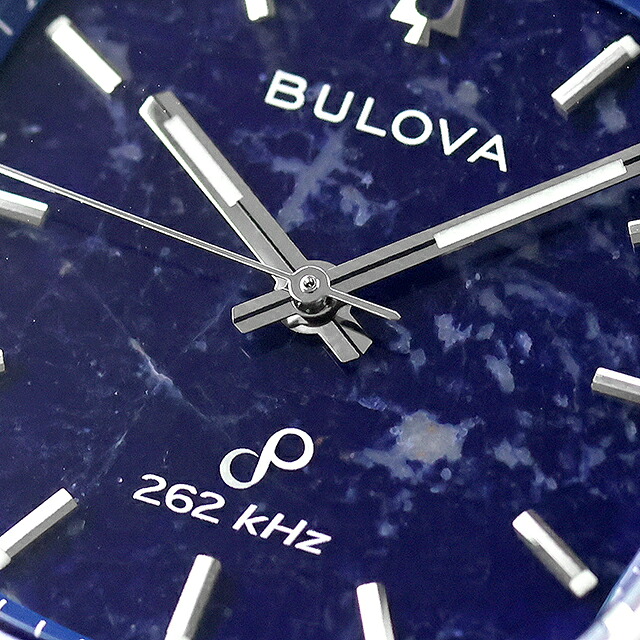 ブローバ スーパーセビーユ プレシジョニストクォーツ 腕時計 ブランド メンズ BULOVA 96A348 アナログ ソーダライト おしゃれ 防水 プレゼント 男性 実用的