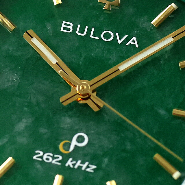 ブローバ スーパーセビーユ プレシジョニストクォーツ 腕時計 ブランド メンズ BULOVA 98A336 アナログ 翡翠 ゴールド おしゃれ 防水 プレゼント 男性 実用的