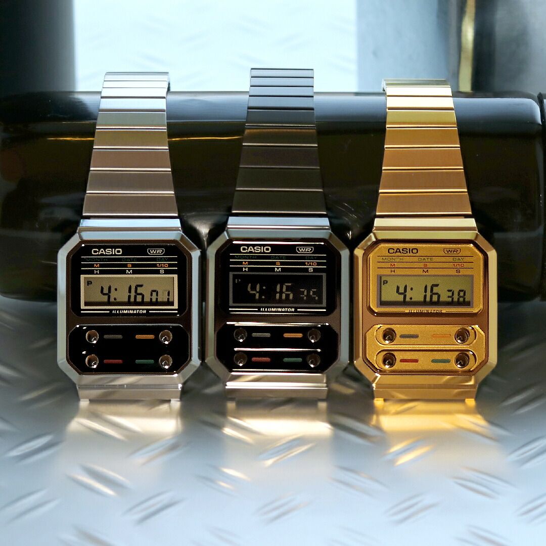 カシオ 腕時計 チープカシオ チプカシ ヴィンテージコレクション メンズ レディース F-100 クオーツ A100WE-1ADF CASIO シルバー