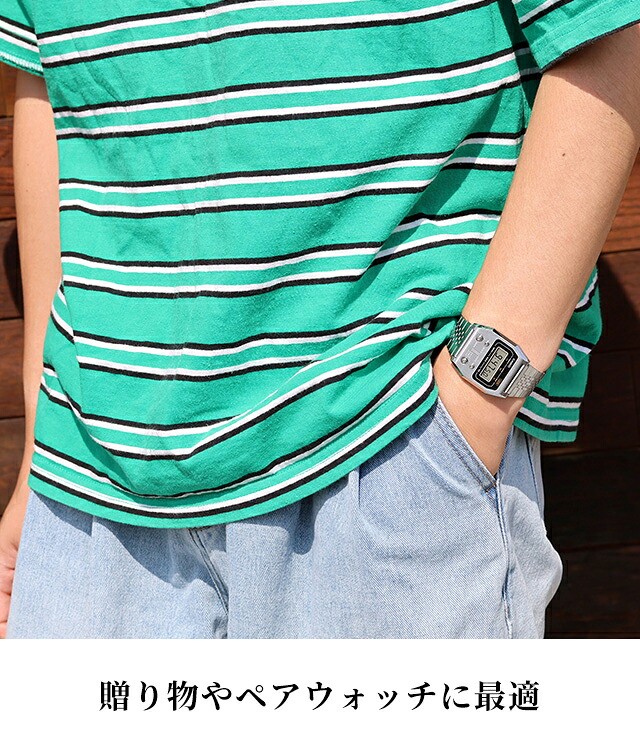 カシオ チープカシオ CASIO プレミアムシリーズ クォーツ 電池式 A1100 海外モデル ユニセックス チプカシ メンズ レディース 腕時計 ブランド デジタル シルバー ブラック ゴールド 黒 選べるモデル おしゃれ 防水 かわいい プレゼント 実用的