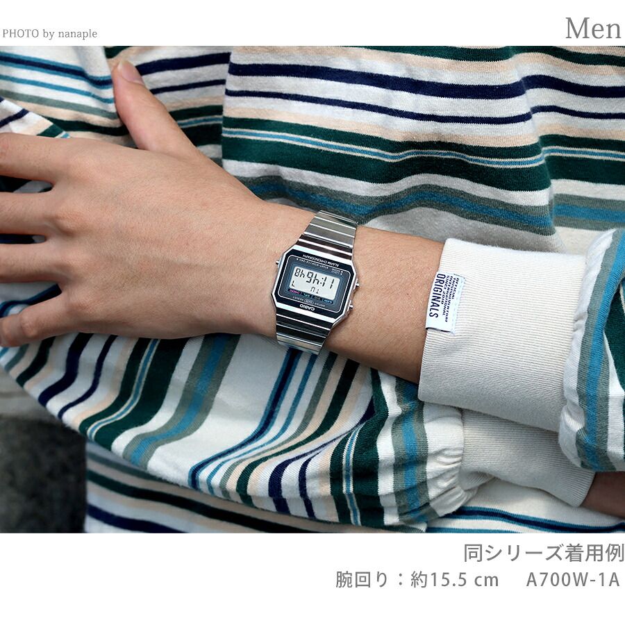 カシオ チープカシオ CASIO ヴィンテージ クォーツ 電池式 A700WM-7A 海外モデル ユニセックス チプカシ メンズ レディース 腕時計 ブランド カシオ casio デジタル グレー おしゃれ 防水 かわいい プレゼント 実用的