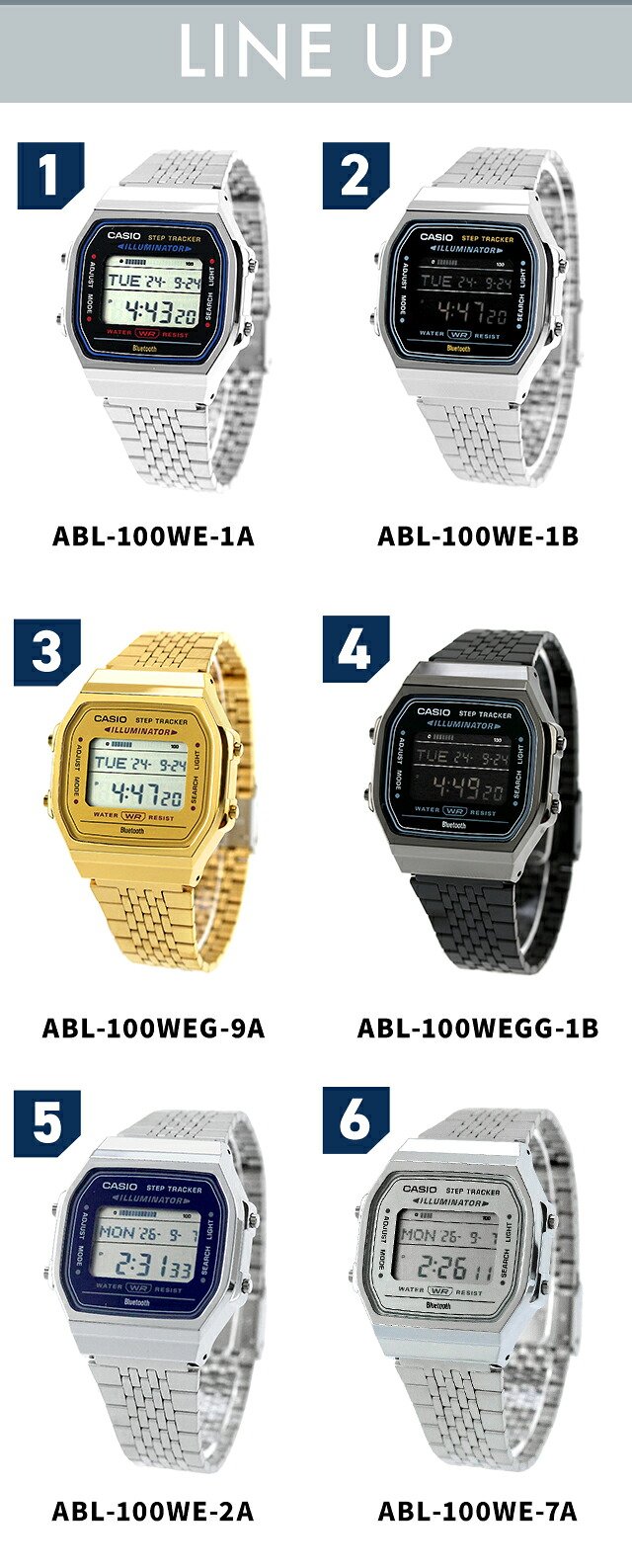 カシオ チプカシ CASIO ABL-100W Bluetooth メンズ 腕時計 カシオ casio デジタル ブラック 黒 選べるモデル ブランド おしゃれ 防水 小さい 軽い かっこいい プレゼント 男性 実用的