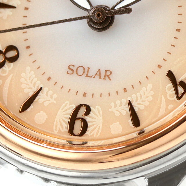 セイコー アルバ アンジェーヌ Life with flowers ソーラー 腕時計 レディース 替えベルト SEIKO ALBA ingenu AHJD434 アナログ ベージュグラデーション ブランド おしゃれ 防水 軽い 華奢 かわいい プレゼント 女性 実用的