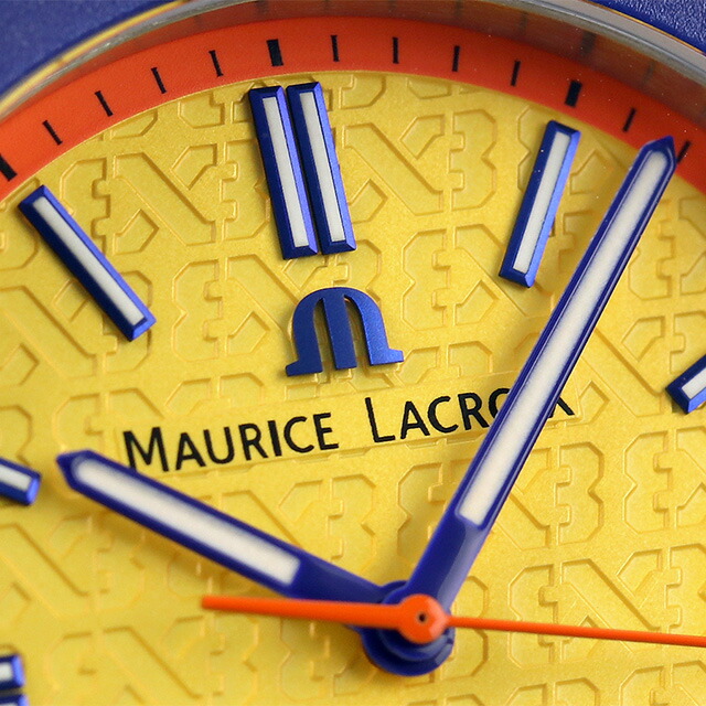 モーリスラクロア AIKON #tide Special Edition FIBA 3x3 40mm 腕時計 メンズ MAURICE LACROIX AI2008-68YZ8-800-0 アナログ イエロー ブルー ブランド おしゃれ 防水 プレゼント 男性 実用的