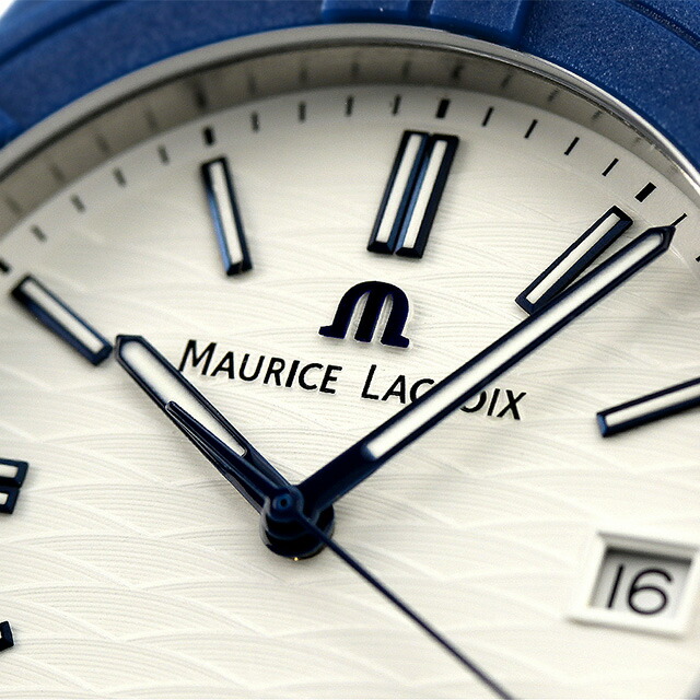 モーリスラクロア アイコン タイド クオーツ 腕時計 メンズ Aikon #tide MAURICE LACROIX AI2008-BBB11-300-0 アナログ シルバー ホワイト 白 スイス製 ブランド おしゃれ 防水 プレゼント 男性 実用的