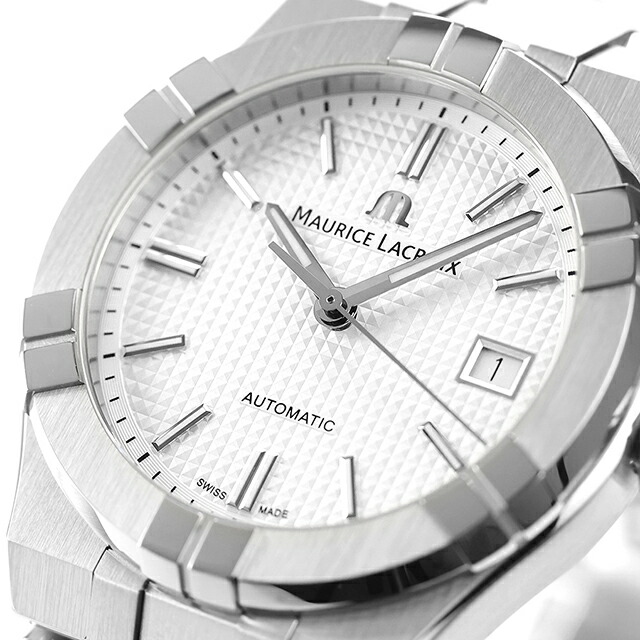 モーリスラクロア アイコン オートマティック 39mm 自動巻き 腕時計 ブランド メンズ MAURICE LACROIX AI6007-SS002-130-1 アナログ シルバー スイス製 おしゃれ 防水 プレゼント 男性 実用的