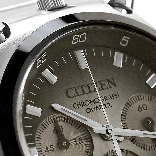 シチズン コレクション レコードレーベル Gradation TSUNO クォーツ 電池式 腕時計 ブランド メンズ クロノグラフ CITIZEN RECORD LABEL AN3714-50H アナログ グレー おしゃれ 防水 プレゼント 男性 実用的