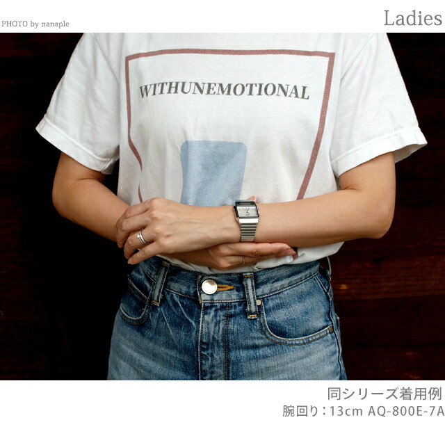 AQ-800E-7A カシオ クラシック チプカシ ユニセックス メンズ レディース 腕時計 カシオ casio アナデジ ホワイト 白 ブランド おしゃれ 防水 小さい 軽い かわいい プレゼント 実用的